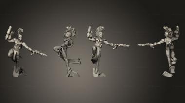 Military figurines harlequine combat squad alpha 01 3d model