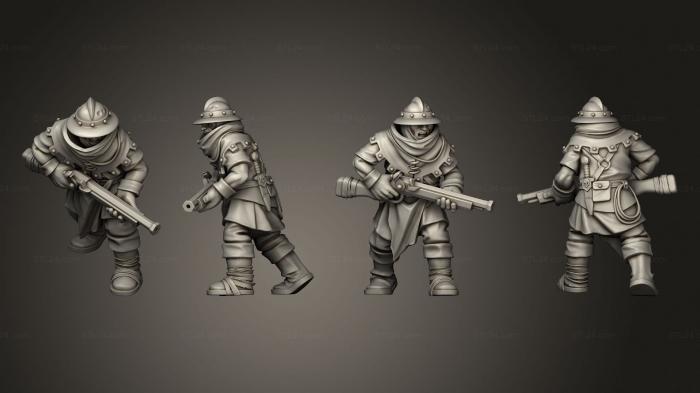 Military figurines (Harrowtale Handgunner, STKW_7324) 3D models for cnc