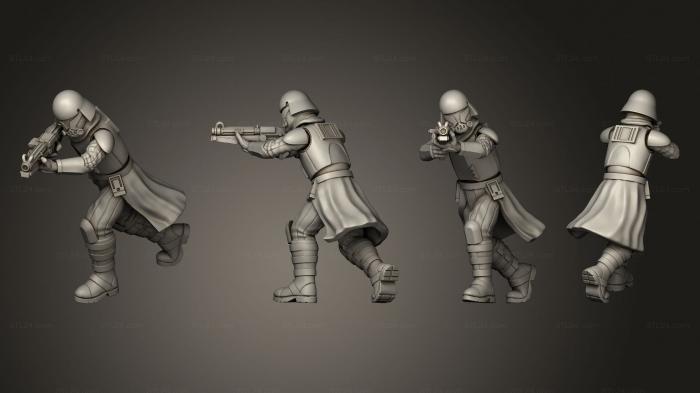 Military figurines (Harsh Weather Gear Trooper Squad Pose 1, STKW_7326) 3D models for cnc