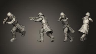 Military figurines Harsh Weather Gear Trooper Squad Pose 1 3d model