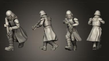 Military figurines Harsh Weather Gear Trooper Squad Pose 3 3d model