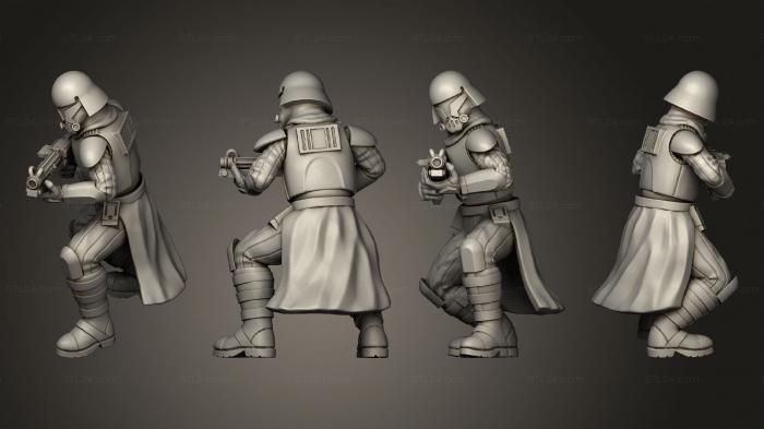 Military figurines (Harsh Weather Gear Trooper Squad Pose 4, STKW_7329) 3D models for cnc