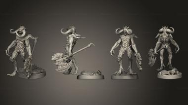 Military figurines A demon with an axe 3d model