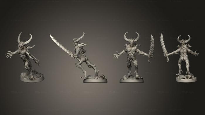 Military figurines (Hatred Lesser Fiend Pose 3, STKW_7333) 3D models for cnc
