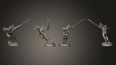 Military figurines Hatred Lesser Fiend Pose 4 3d model