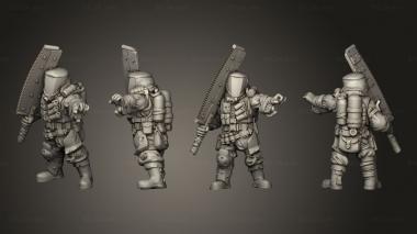 Military figurines Hazmat Arm Wood Saw Sword 002 3d model