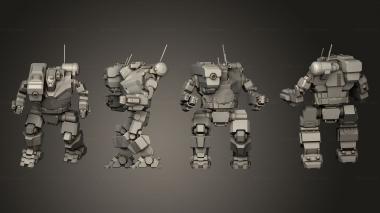 Military figurines HBK 4 G 8 3d model