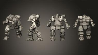 Military figurines HBK 4 SP 3d model