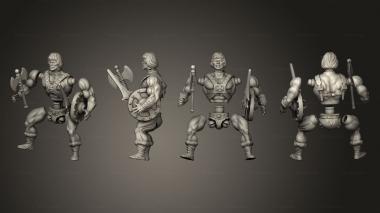 Military figurines he man action figure 3d model