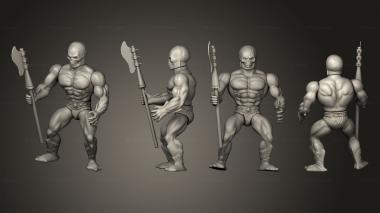 Military figurines he man scareglow motu stile action figure 3d model