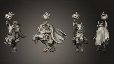 Military figurines Headless Goat Rider 3d model