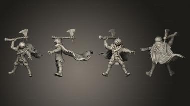 Military figurines Headless Horseman Head 01 Pose 02 3d model