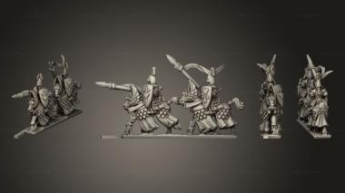 Military figurines heavy cavalry 02 3d model