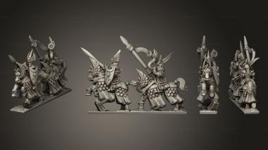 Military figurines heavy cavalry 06 3d model