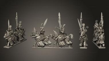 Military figurines heavy cavalry 07 3d model