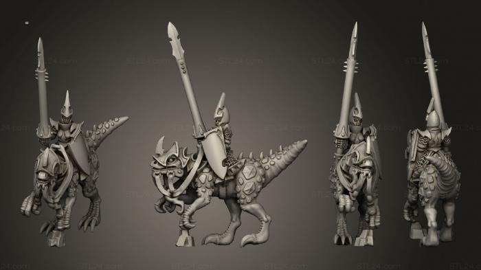 Military figurines (heavy cavalry 09, STKW_7375) 3D models for cnc