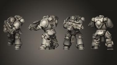 Military figurines HEAVY INTERCESORS 01 3d model