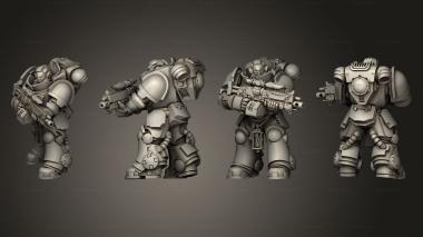 Military figurines HEAVY INTERCESORS 03 3d model