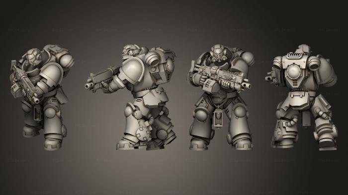 Military figurines (HEAVY INTERCESORS 06, STKW_7400) 3D models for cnc