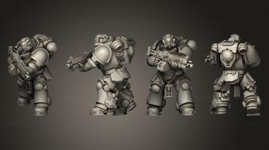 Military figurines HEAVY INTERCESORS 06 3d model