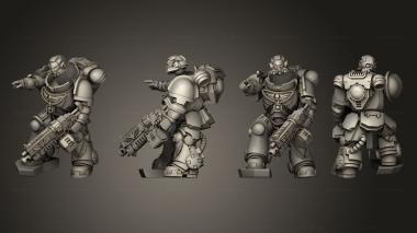 Military figurines HEAVY INTERCESORS 07 3d model