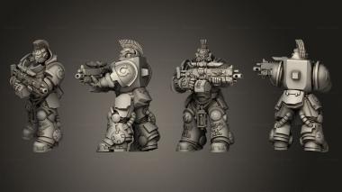 Military figurines HEAVY INTERCESORS 09 3d model