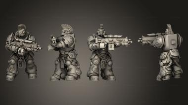 Military figurines HEAVY INTERCESORS 10 3d model