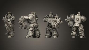 Military figurines HEAVY INTERCESORS 11 3d model