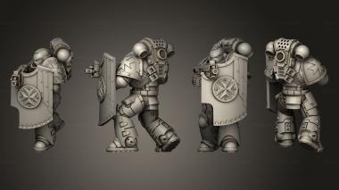 Military figurines HEAVY INTERCESORS 12 3d model