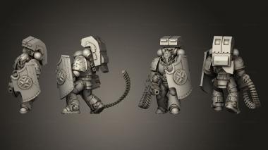 Military figurines HEAVY INTERCESORS 13 3d model