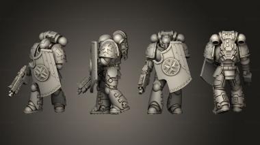 Military figurines HEAVY INTERCESORS 14 3d model