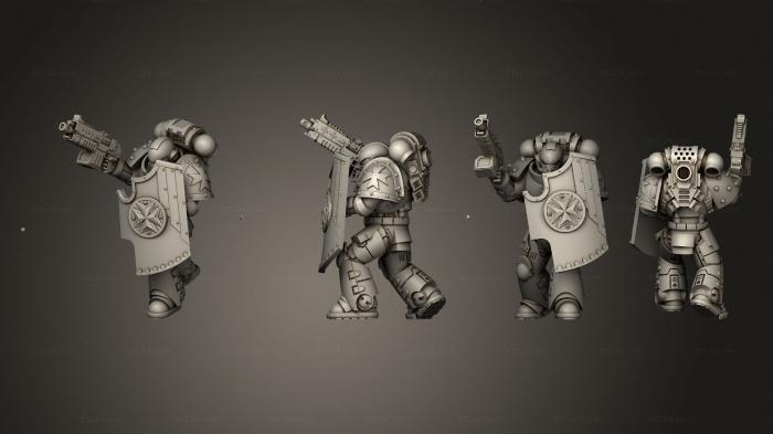 Military figurines (HEAVY INTERCESORS 16, STKW_7410) 3D models for cnc
