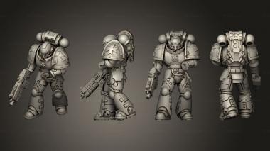 Military figurines Heavy Intercessors Initiate 1 no shield 3d model
