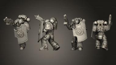 Military figurines Heavy Intercessors Initiate 2 3d model