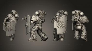 Military figurines Heavy Intercessors Initiate 3 3d model