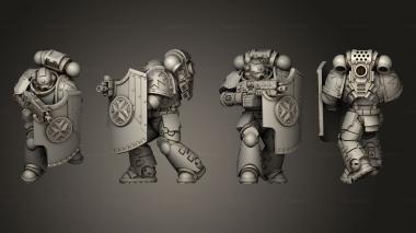 Military figurines Heavy Intercessors Sgt 3d model