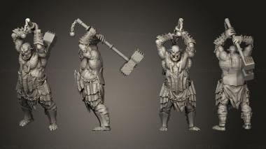 Military figurines Heavy ogr 3d model