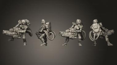 Military figurines Heavy Weapon 3d model
