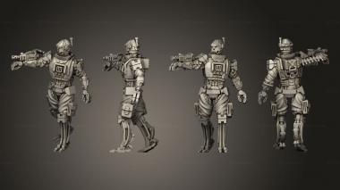 Military figurines Helghast Robot Pose 1 3d model