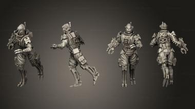 Military figurines Helghast Robot Pose 2 3d model
