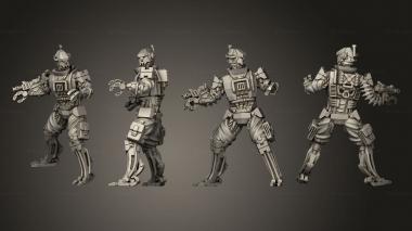 Military figurines Helghast Robot Pose 3 3d model