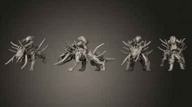 Military figurines HELL HOUND LIGER SKULL RIDER A 3d model