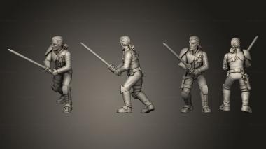 Military figurines Hera 1 blaster 003 3d model