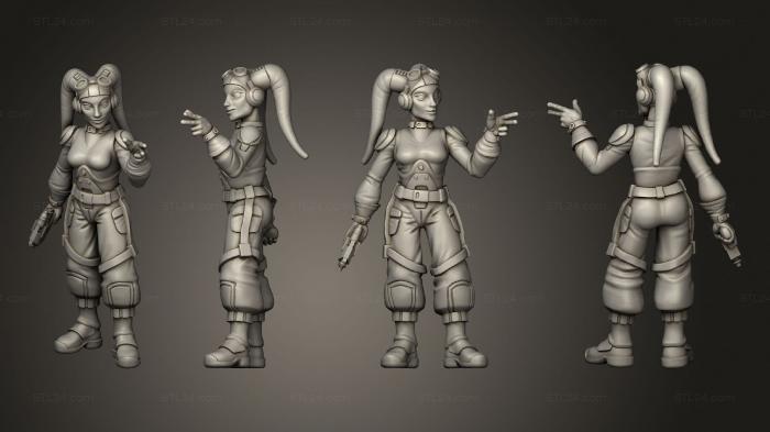 Military figurines (Hera 1 blaster 004, STKW_7439) 3D models for cnc