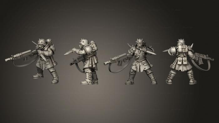 Military figurines (Heretic 02, STKW_7445) 3D models for cnc