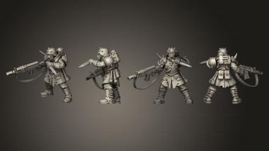 Military figurines Heretic 02 3d model