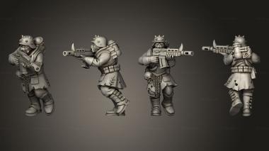 Military figurines Heretic 04 3d model