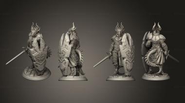Military figurines Hero Altair Dragonborn Paladin 3d model