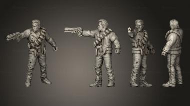 Military figurines HERO CYBORG 3d model