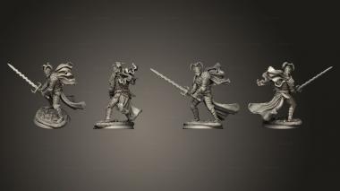 Military figurines Hero Male Dark Knight 3d model